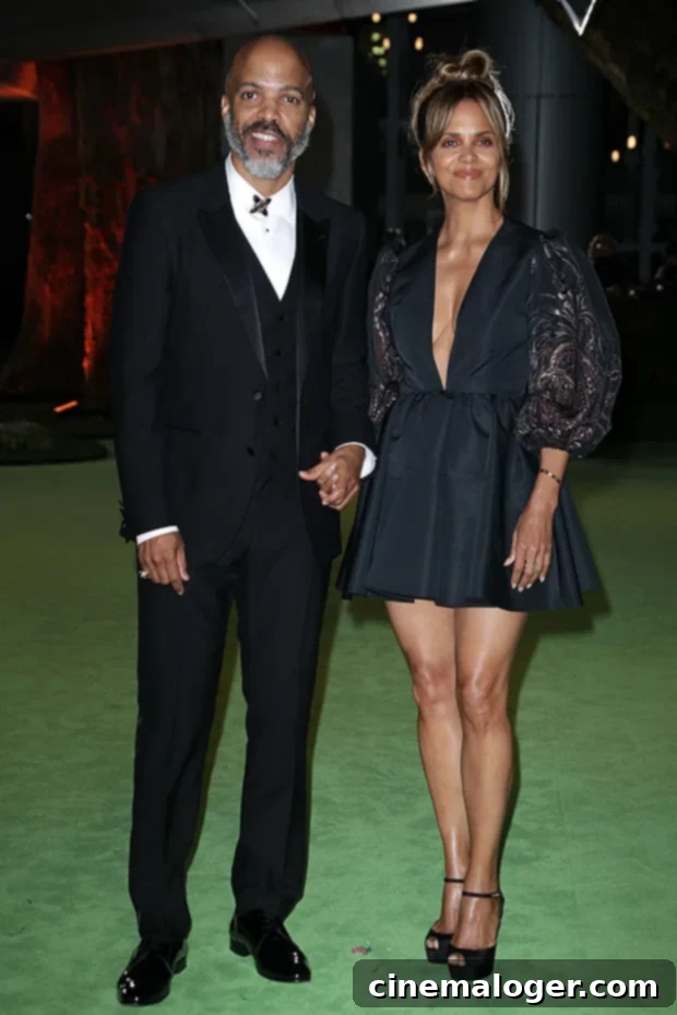 Halle Berry's Plunging Mini Dress Steals the Spotlight at Academy Museum Opening 2 Halle Berry & Van Hunt