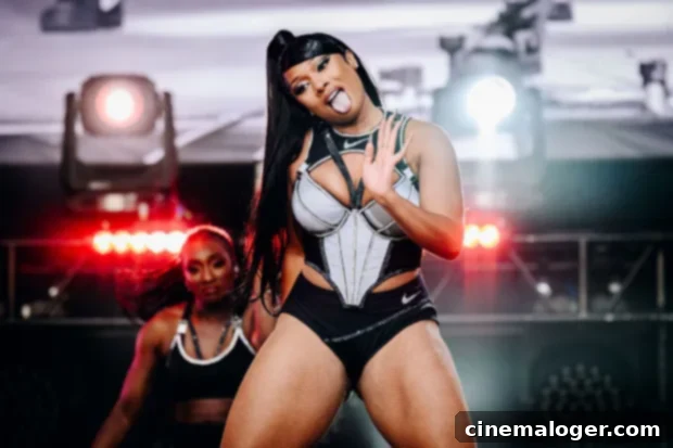 Megan Thee Stallion Heats Up In Bold White Corset Post-Miley Twerk 2 megan