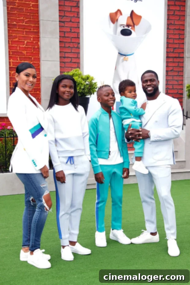 Kevin Hart's Four Children The Mothers Behind Them And Everything To Know 2 Kevin Hart with his four children from two marriages, showcasing his role as a devoted father.
