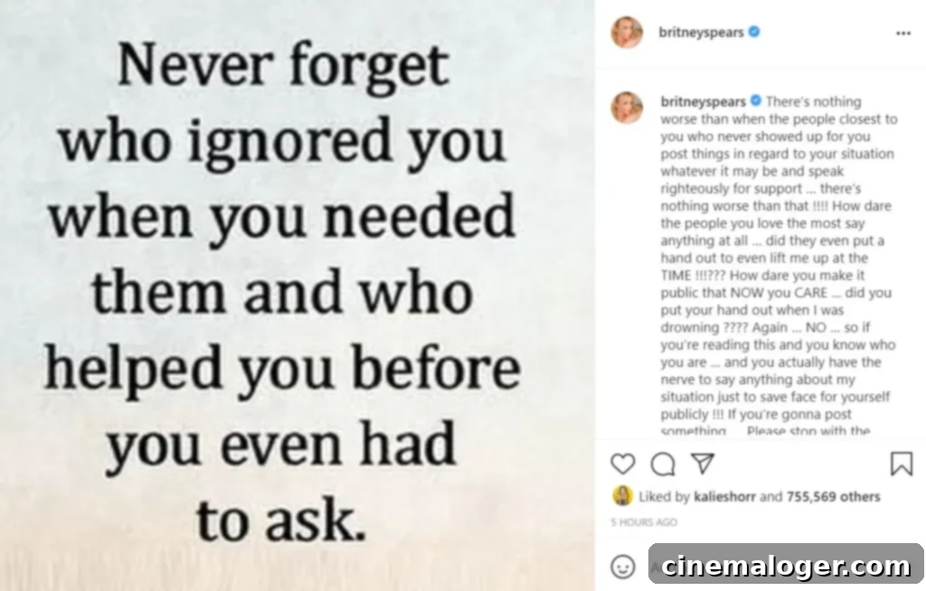 Britney & Jamie Lynn: A Timeline of Their Strained Sisterhood 5 Britney Spears calls out those “closest” to her but doesn’t name names.