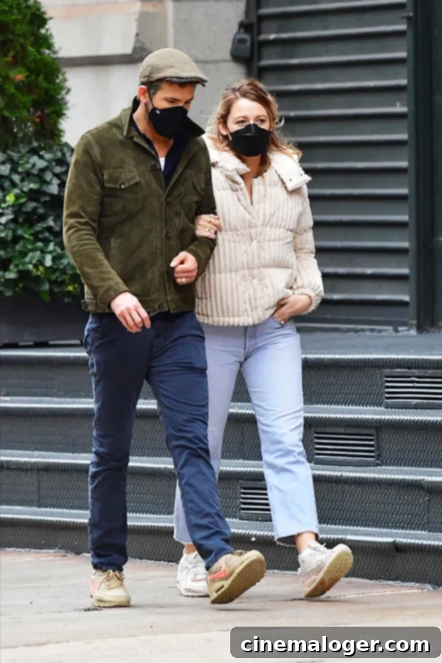Blake Lively and Ryan Reynolds' Adorable NYC Outing, Arm-in-Arm 2 Blake Lively & Ryan Reynolds enjoying a fall stroll in NYC.