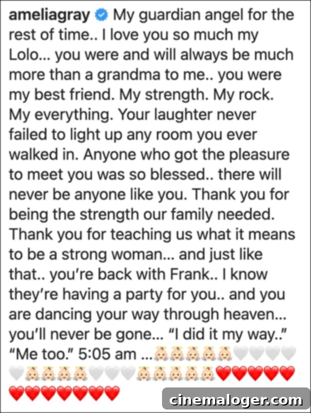 Amelia Hamlin's Heartfelt Tribute to Grandmother Lois, Her 'Best Friend' 2 Lois Rinna, the beloved mother of Lisa Rinna, smiling brightly.