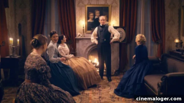 Dickinson Sings 3 Emily and Sue share a tender moment during the family sing-a-long in Dickinson Season 3.