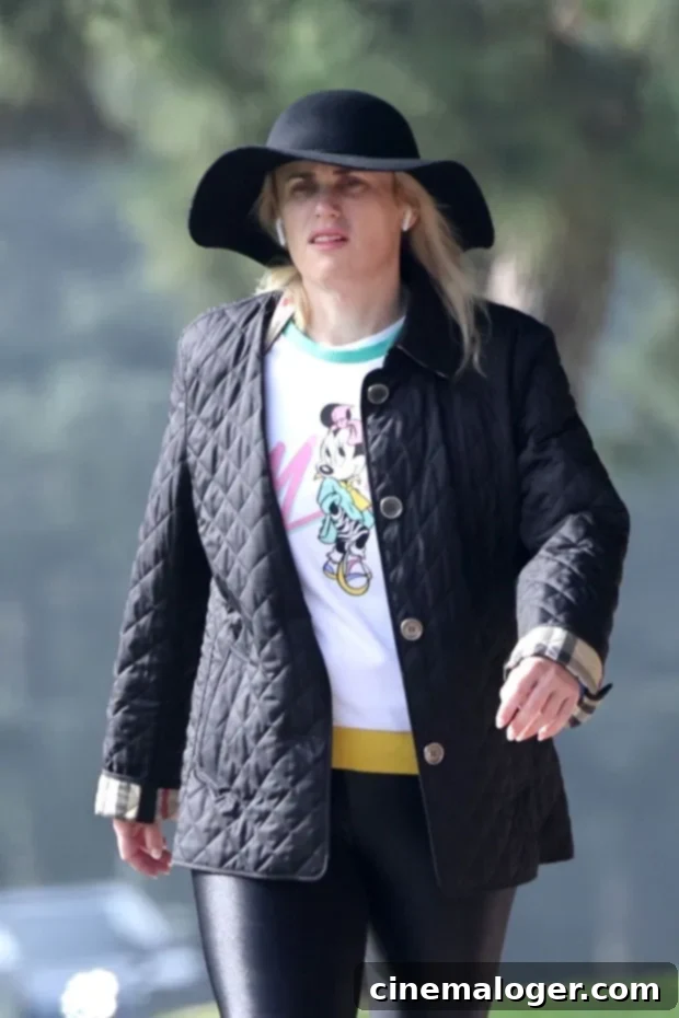 Rebel Wilson Rocks Leather Leggings, Barefaced in LA 2 Rebel Wilson