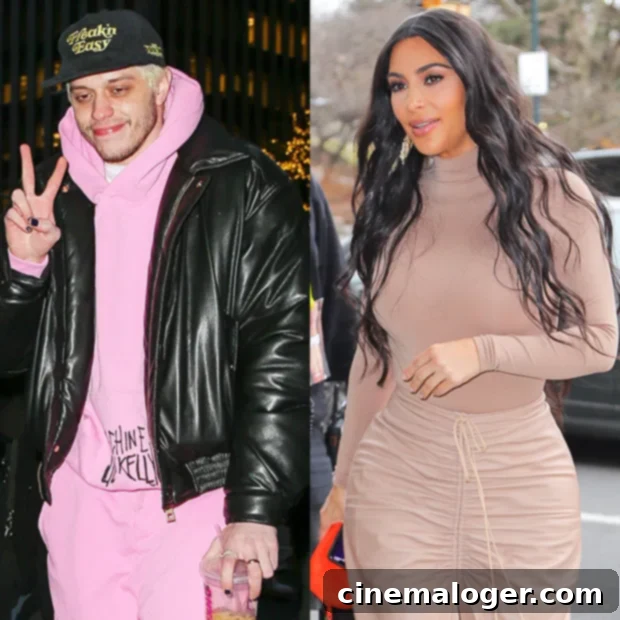 Kim and Pete's Romantic Holiday Lunch at the Beverly Hills Hotel 2 Pete Davidson; Kim Kardashian