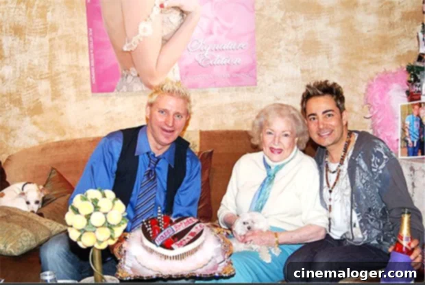 Betty Whites Designers Remember Her Desire To Reach A Hundred 2 Betty White with Pol’ Atteu and Patrik Simpson