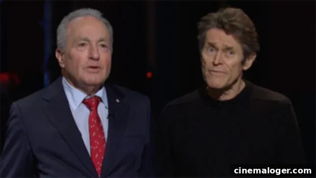 SNL Shocker: Willem Dafoe and Lorne Michaels Invade Will Forte's Monologue 2 Lorne Michaels and Willem Dafoe interrupt Will Forte's SNL monologue.