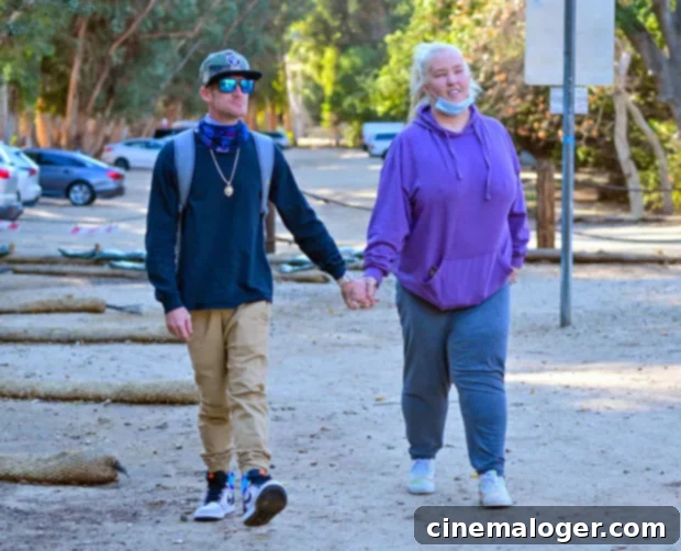 Mama June, 42, Finds Romance With 34-Year-Old On Scenic LA Hike 2 Mama June and Justin Stroud cozy up on an LA hike, signaling a new romance and a fresh start for the reality star.