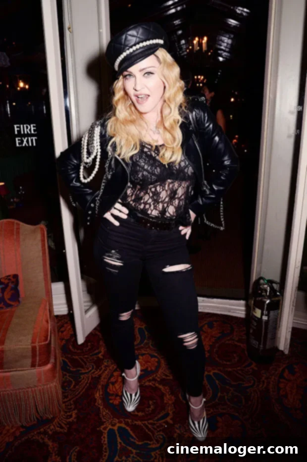 Corset and Cue Cards: Madonna's Unexpected Bathroom Study 2 Madonna