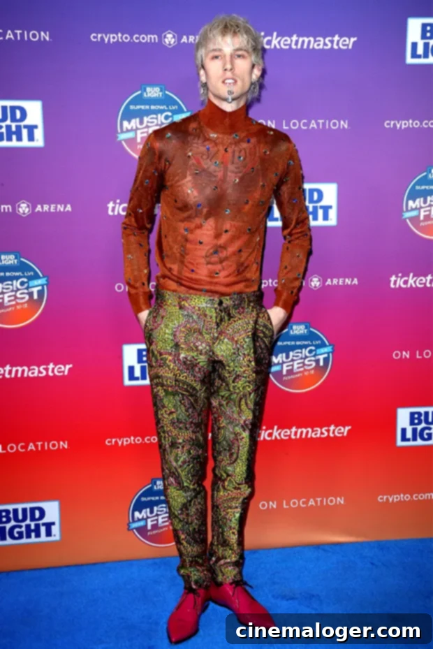 MGK Shows Off a Wild Dolce and Gabbana Lip Ring at Bud Light Music Fest 3 Machine Gun Kelly