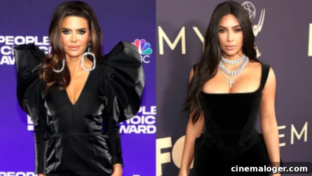 Lisa Rinna & Kim K's $3,690 Balenciaga Gown Double Take 2 Lisa Rinna in blue Balenciaga outfit, similar to Kim Kardashian's