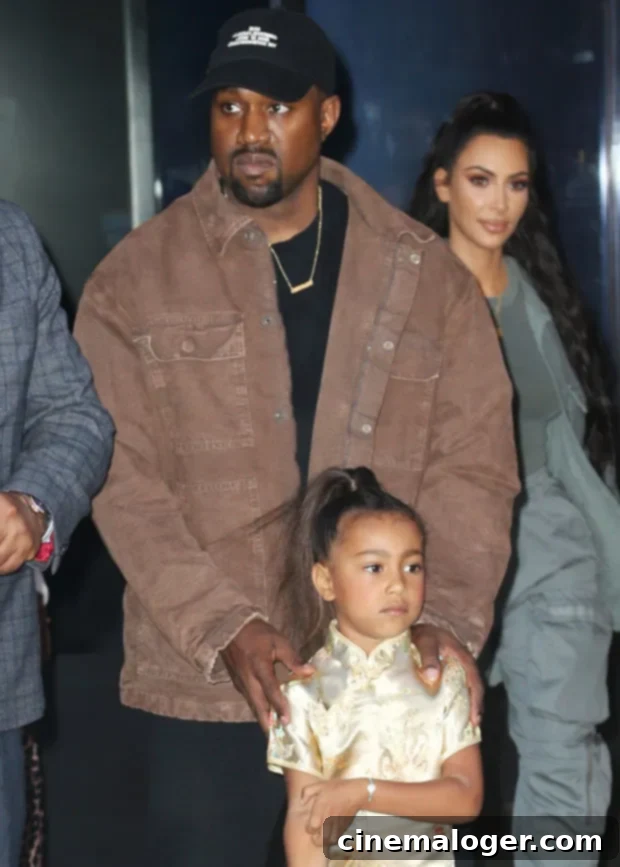 Kim Kardashian, Kanye West, North West