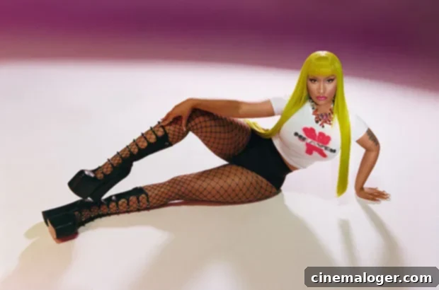 Nicki Minaj Flaunts Fishnets Bright Yellow Hair in Marc Jacobs Spring 2022 Campaign 2 nicki minaj