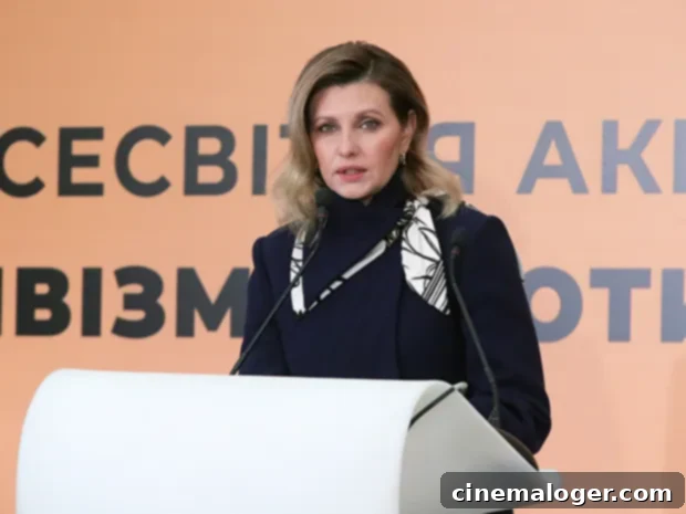 Olena Zelenska Shares Hospital Footage After Russian Strike Kills Women and Children 2 Ukrainian First Lady Olena Zelenska called for a ban on Russia flying over Ukrainian airspace.