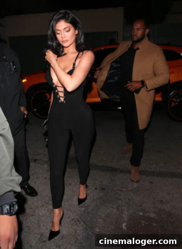 Kylie Jenner Wows in Skintight Catsuit 7 Weeks After Son's Arrival 2 Kylie Jenner
