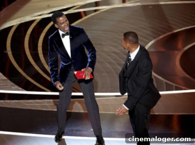Chris Rock, Will Smith Oscars stage