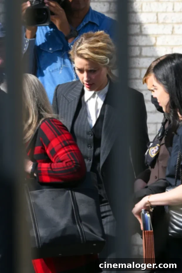 Johnny Depp And Amber Heard Arrive For $50 Million Defamation Trial Kickoff 3 Amber Heard