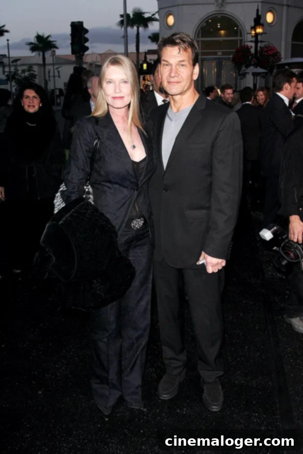 Patrick Swayze & Lisa Niemi: A Love Story That Lasted 34 Years 2 Patrick Swayze and Lisa Niemi pose together in Beverly Hills in 2005.