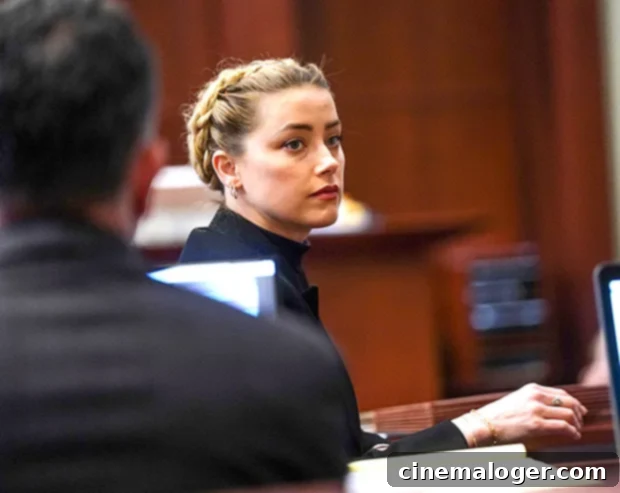 Amber Heard's Former Assistant Testifies: Never Saw Cuts Or Bruises On Actress' Face For Three Years 3 Amber Heard is seen in court during the Johnny Depp defamation trial.