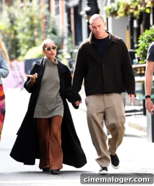 Batman's Box Office Blast: Zoe Kravitz and Channing Tatum's London Hand-Holding Debut 2 Zoe Kravitz and Channing Tatum in London