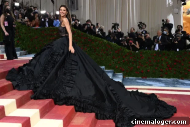 Kendall Jenner Unveils Bold Met Gala Look: Sheer Top, Volume Skirt, And Striking Bleached Brows 2 kendall jenner