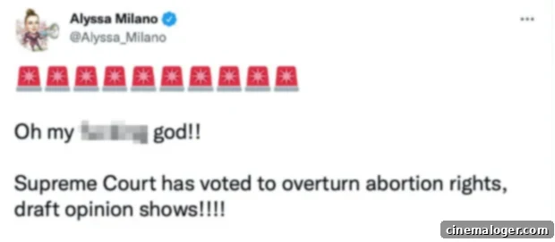 Leaked SCOTUS Draft Prompts Biden's Strong Roe V. Wade Defense 2 Alyssa Milano