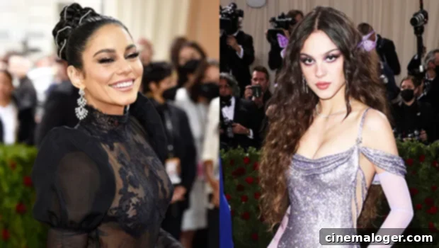 HSM Fans Lose It Over Vanessa Hudgens Olivia Rodrigo Interview 2 Vanessa Hudgens and Olivia Rodrigo at the Met Gala