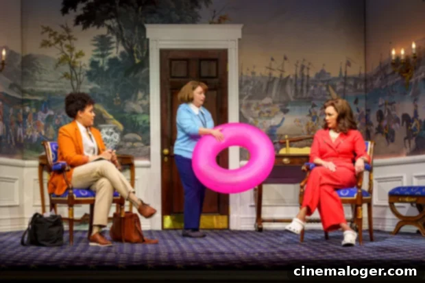 Lilli Cooper's POTUS Role: Juggling the White House and a Newborn 3 Lilli Cooper, Vanessa Williams, and Rachel Dratch in a scene from POTUS.