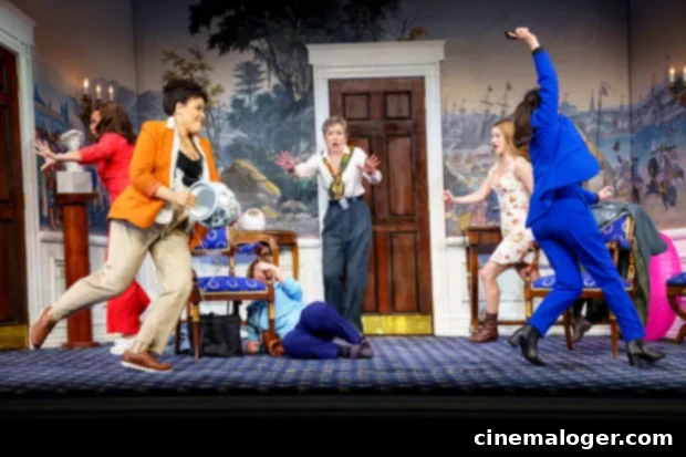 Lilli Cooper's POTUS Role: Juggling the White House and a Newborn 4 The full cast of POTUS on stage.