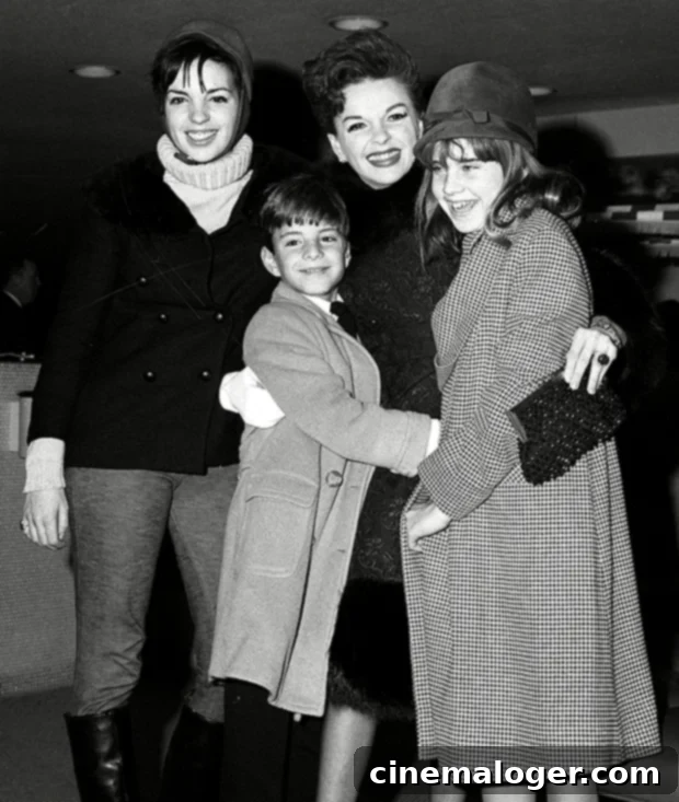 Judy Garland's Three Children: Meet Her Family 2 Judy Garland and Her 3 Children at JFK Airport