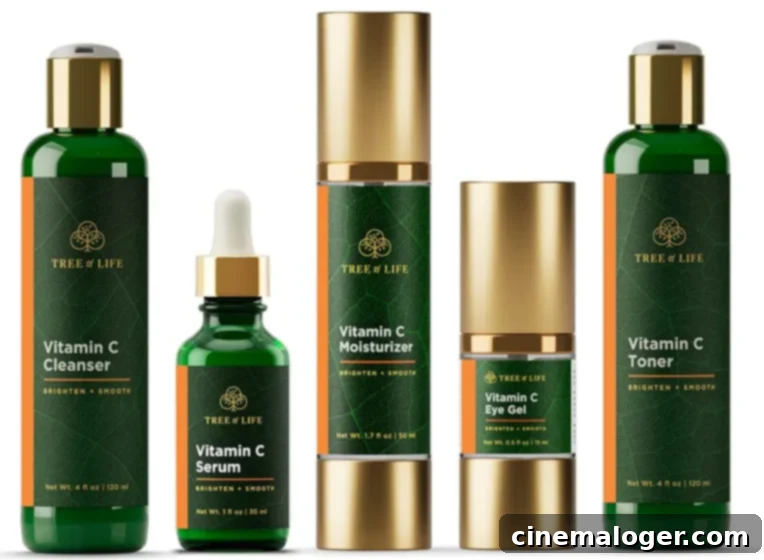 Khloe Kardashian's Skincare Game-Changer: The Vitamin C Serum She Swears By 2 Tree of Life vitamin c set