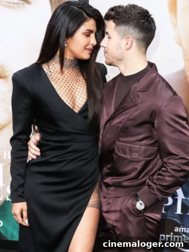 Nick Jonas Unveils Priyanka Chopra's First Mother's Day Gift 2 Nick Jonas and Priyanka Chopra on the red carpet, a power couple celebrated in the entertainment world.
