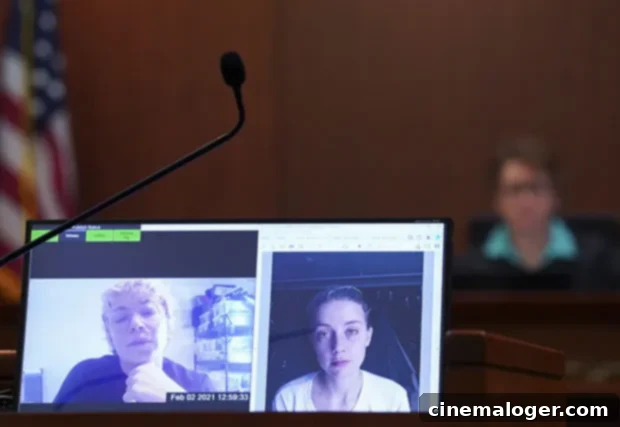Amber Heard's Makeup Artist Testifies: Concealed Bruises 2 Melanie Inglessis testifying in a pre-recorded deposition.