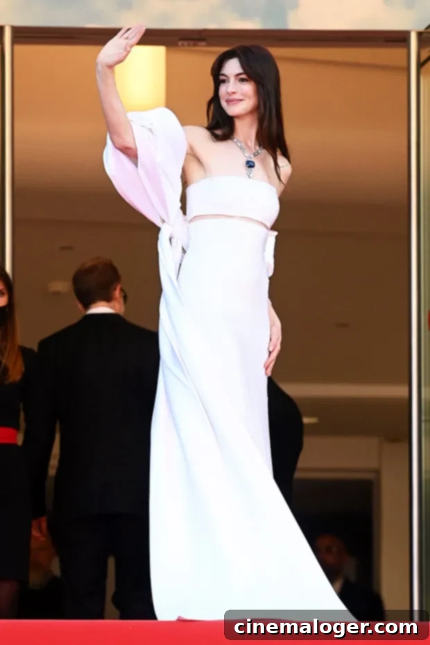 Anne Hathaway's Sparkling Sequin Gown Illuminates Cannes 2 anne hathaway