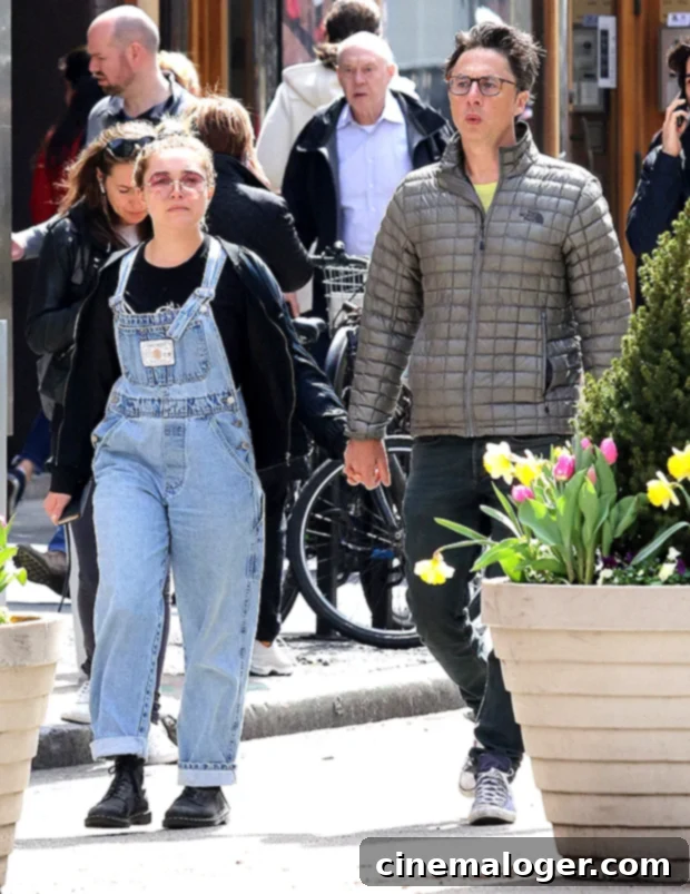 Zach Braff and Florence Pugh's Romance: A Complete Timeline Amid Split Talk 2 Zach Braff & Florence Pugh