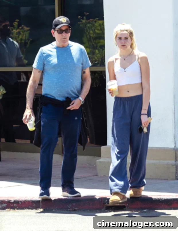 Lola Sheen 16 Almost As Tall As Dad Charlie On Rare Outing 2 charlie lola sheen