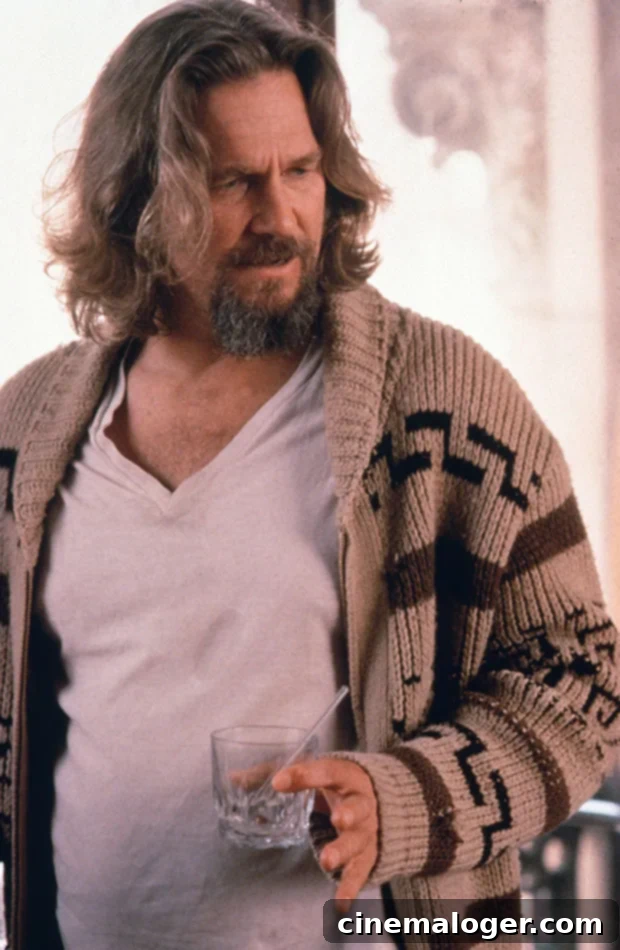 Jon Hamm Abides at the Aisle in The Dude's Sweater 3 Jeff Bridges