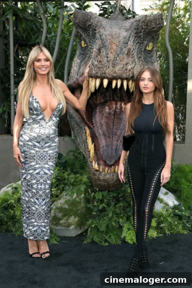 Heidi Klum and Leni, 18, Make Jurassic World 3 Premiere a Family Affair 3 Heidi Klum, Leni Klum