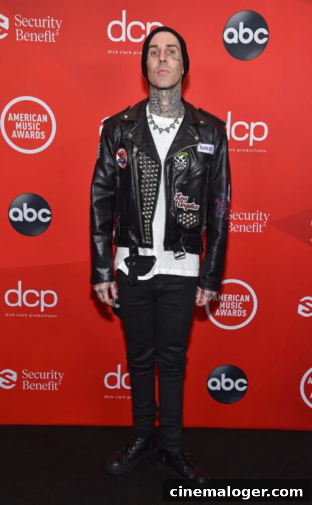 Travis Barker Returns Home After Life-Threatening Pancreatitis Ordeal 2 Travis Barker discharged from hospital after pancreatitis scare.