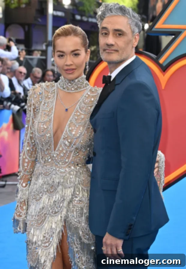 Rita Ora Glitters in See-Through Sparkle at Thor Afterparty 2 Rita Orta Taika Waititi Red Carpet