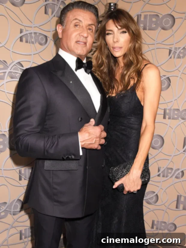 Sylvester and Jennifer at the 2017 HBO Golden Globes After Party