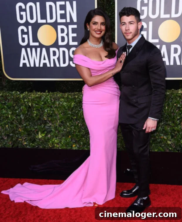 Jonas-Chopra Duo Eyes Expanding Family: Malti's Siblings a Priority 3 Priyanka Chopra, Nick Jonas on a red carpet, showcasing their unity