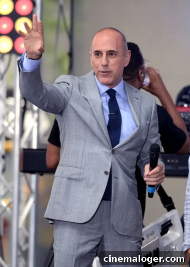 Lauers Post-Skandal Comeback Hayalleri Raporlara Göre Hala Bozulmadı 2 Matt Lauer smiling, wearing a suit and tie.