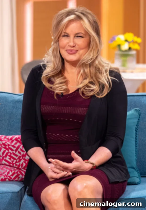 Jennifer Coolidge as Stifler's Mom in American Pie Jennifer Coolidge in a promotional shot for American Pie, embodying her iconic role as Stifler's Mom.