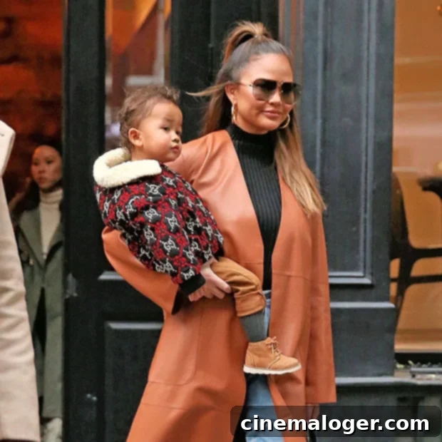 Chrissy Teigen's Post-Pregnancy Reveal: Son Miles, 4, Captures Her Joyful Moments 2 Chrissy Teigen