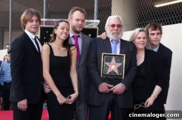 Donald Sutherland's Five Children: Meet Kiefer and His Siblings 4 Roeg Sutherland with his dad and siblings as Donald accepts a star on the Walk of Fame.