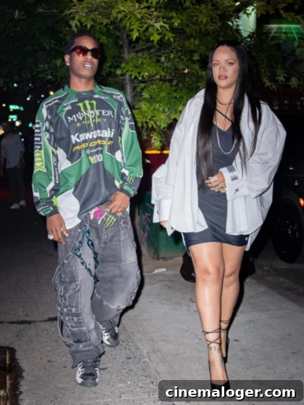 Rihanna's Post-Baby Glam: Dazzles In LBD For A$AP Rocky Date Night 2 rihanna aspa rocky