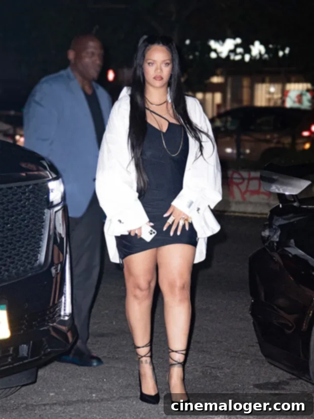 Rihanna's Post-Baby Glam: Dazzles In LBD For A$AP Rocky Date Night 3 rihanna asap rocky