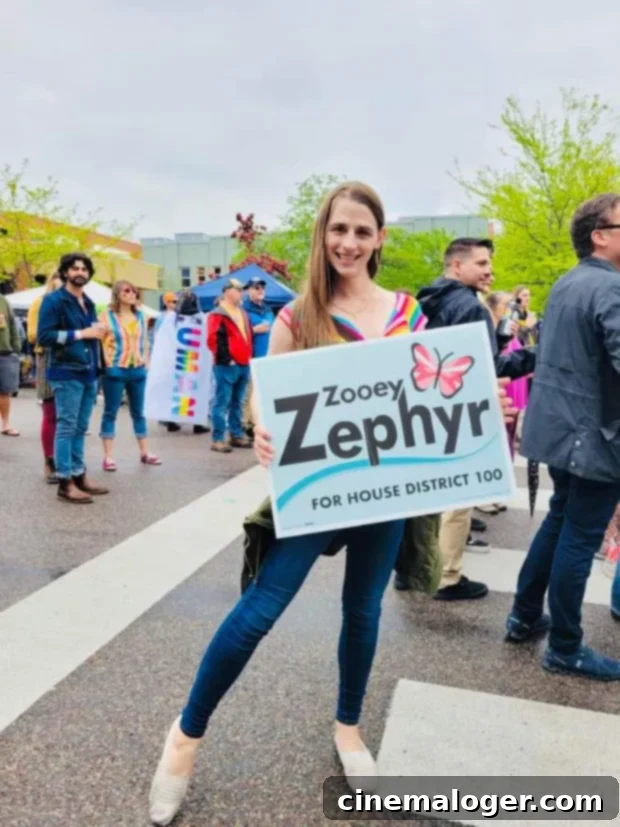 Montana's Zephyr Advocates For Trans Representation With Her Vote 3 Zooey Zephyr, advocate for trans rights in Montana politics