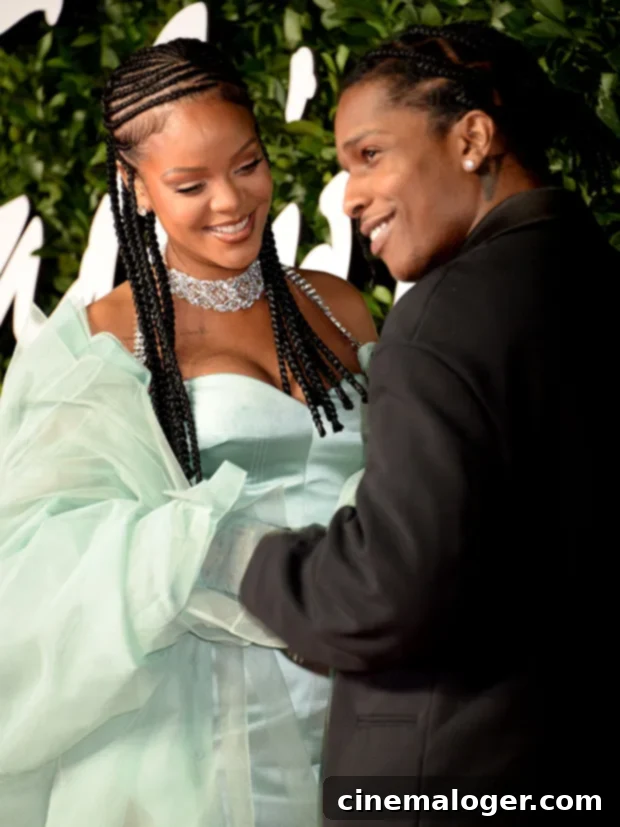 Rihanna and A$AP Rocky enjoying their new roles as parents.